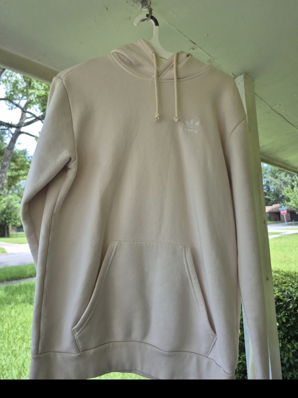 adidas Cream Pullover Hoodie
